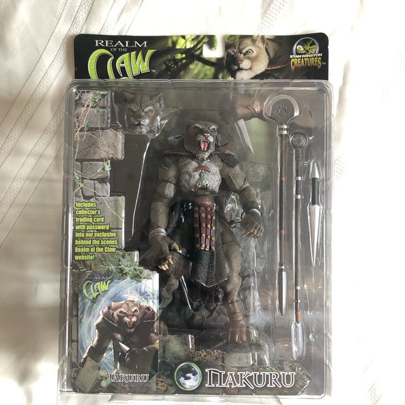 2001 Stan Winston Creatures Realm of the Claw 8” NAKURU Poseable Figure NWT - Picture 14 of 14